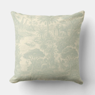 Dschungel-Toile-Muster tropisches Szenendesign Kissen