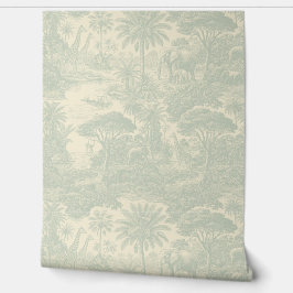 Dschungel-Toile-Muster tropisches Szenendesign Tapete