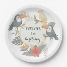 Dschungel-Tukan 1. Geburtstags-Boho-Party-Baby-Sho