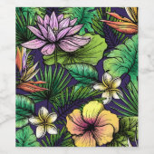 Dschungel Weinetikett (Einzelnes Label)