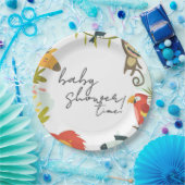 Dschungel-Wildlife-Baby-Party Pappteller (Party)
