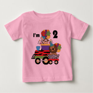 Dschungel-Zug-2. Geburtstags-T - Shirts und