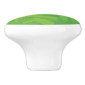 Dschungelblatt Keramikknauf (Seitenansicht)