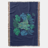 Dschungelblau Decke (Vorderseite Vertikal)