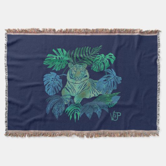 Dschungelblau Decke (Vorderseite)