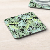Dschungelblumenmuster Getränkeuntersetzer (Linke Seite)