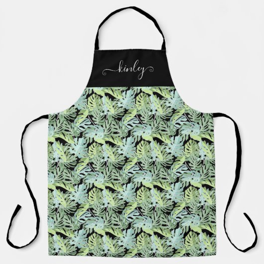 Dschungelblumenmuster Schürze (Vorderseite)