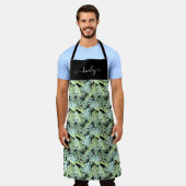 Dschungelblumenmuster Schürze (Getragen)