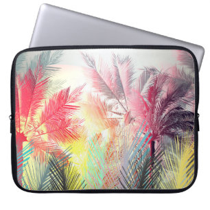 Dschungelbunt Palmen und tropische Pflanze. design Laptopschutzhülle