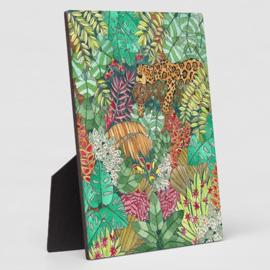 Dschungeldekor Fotoplatte (Seite)