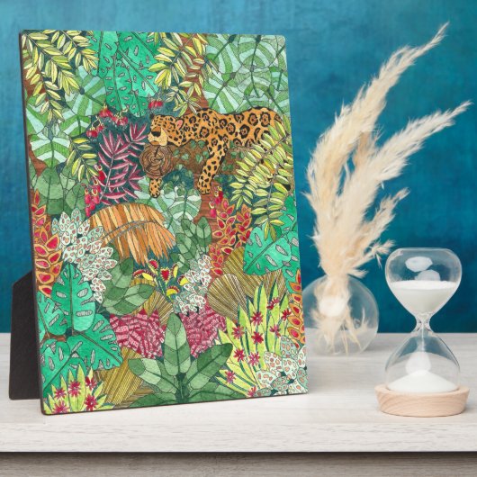 Dschungeldekor Fotoplatte (Seite)