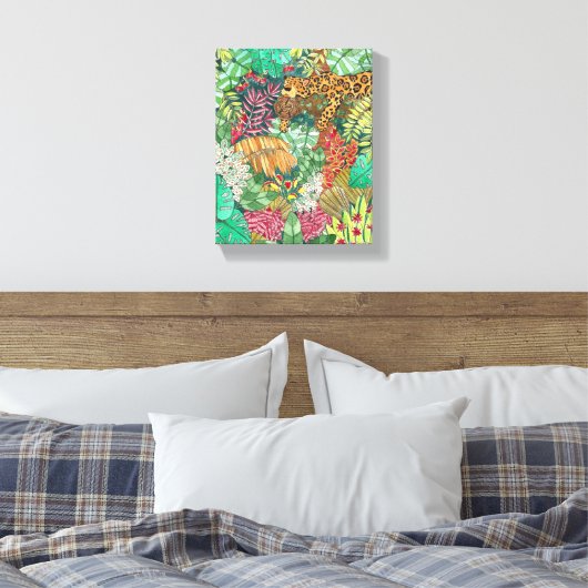 Dschungeldekor Leinwanddruck (Insitu (Schlafzimmer))