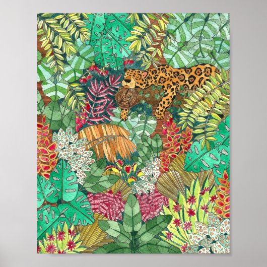 Dschungeldekor Poster (Vorne)