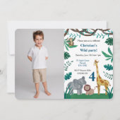 Dschungeleinladungen Einladung (Vorderseite)