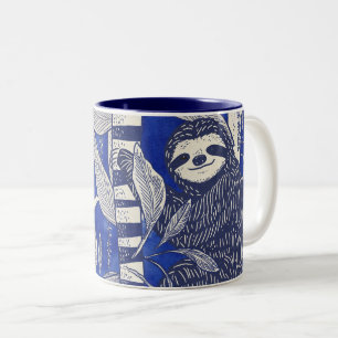Dschungelfaulheit Zweifarbige Tasse