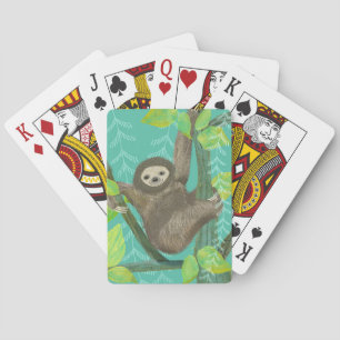 Dschungelfaultier-Spielkarten hergestellt von Spielkarten