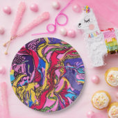 "Dschungelfieber" Print Paper Teller (Party)