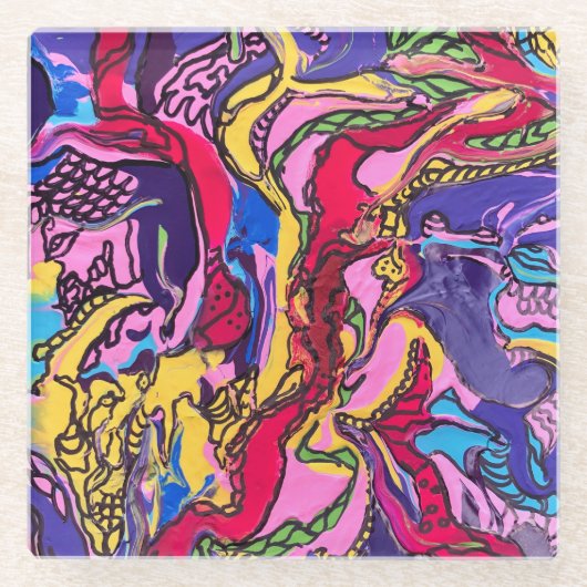 "Dschungelfieber" Untersetzer (Vorderseite)