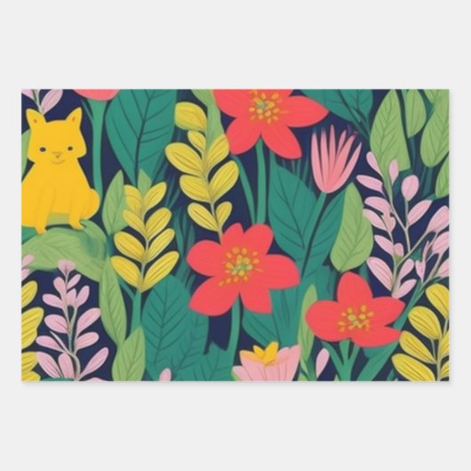 Dschungelflorale Blätter (Vorderseite 3)