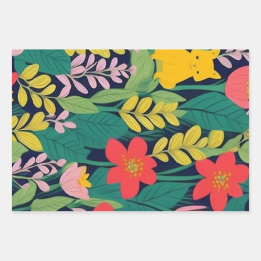 Dschungelflorale Blätter (Vorderseite 2)