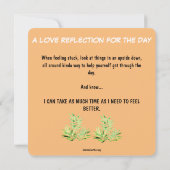 Dschungelflüster der Ermutigungsserie - Flachkarte (Rückseite)