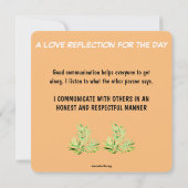 Dschungelflüster der Ermutigungsserie - Flachkarte (Rückseite)