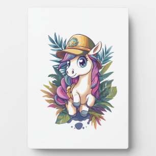 Dschungelforscher-Einhorn (1) Fotoplatte