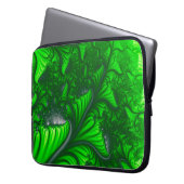 DschungelFraktal Laptopschutzhülle (Vorderseite Links)