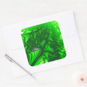 DschungelFraktal Quadratischer Aufkleber (Umschlag)