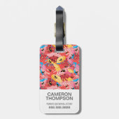 Dschungelfrösche aus Foto Gepäckanhänger (Rückseite vertikal)