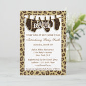 Dschungelgeschlecht decken PERSONIFIZIEREN auf Einladung (Stehend Vorderseite)