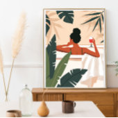 Dschungelinnerer Wellness-Center Fotodruck