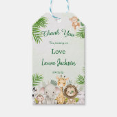 Dschungeljunge Dusche tropische Einladung Geschenkanhänger (Vorderseite)