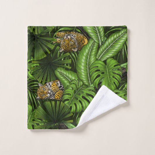 DschungelKätzchen Badhandtuch Set (Waschlappen)