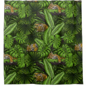 DschungelKätzchen Duschvorhang (Vorderseite)