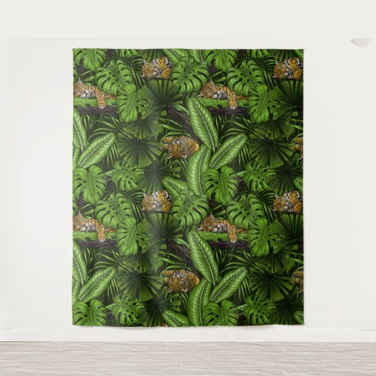 DschungelKätzchen Wandteppich (Vorderseite)