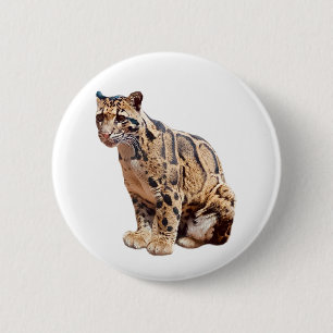 Dschungelkatzentier mit getrübter Leoparde Button