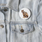 Dschungelkatzentier mit getrübter Leoparde Button (Beispiel)