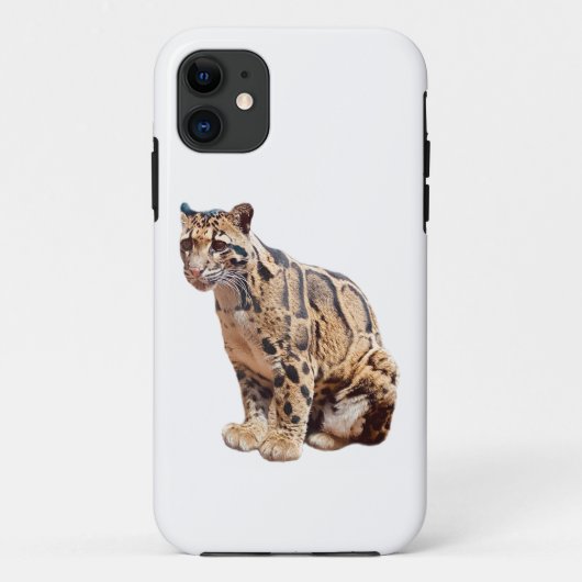 Dschungelkatzentier mit getrübter Leoparde Case-Mate iPhone Hülle (Rückseite)