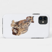 Dschungelkatzentier mit getrübter Leoparde Case-Mate iPhone Hülle (Rückseite (Horizontal))