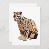 Dschungelkatzentier mit getrübter Leoparde Einladung (Vorne/Hinten)