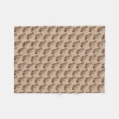 Dschungelkatzentier mit getrübter Leoparde Fleecedecke (Vorderseite (Horizontal))