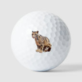 Dschungelkatzentier mit getrübter Leoparde Golfball (Vorderseite)