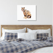 Dschungelkatzentier mit getrübter Leoparde Leinwanddruck (Insitu (Schlafzimmer))