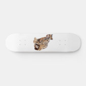 Dschungelkatzentier mit getrübter Leoparde Skateboard (Horizontal)