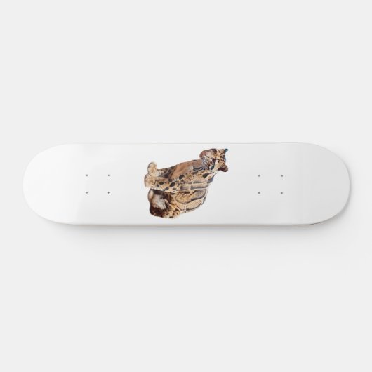 Dschungelkatzentier mit getrübter Leoparde Skateboard (Horizontal)