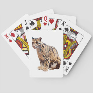 Dschungelkatzentier mit getrübter Leoparde Spielkarten