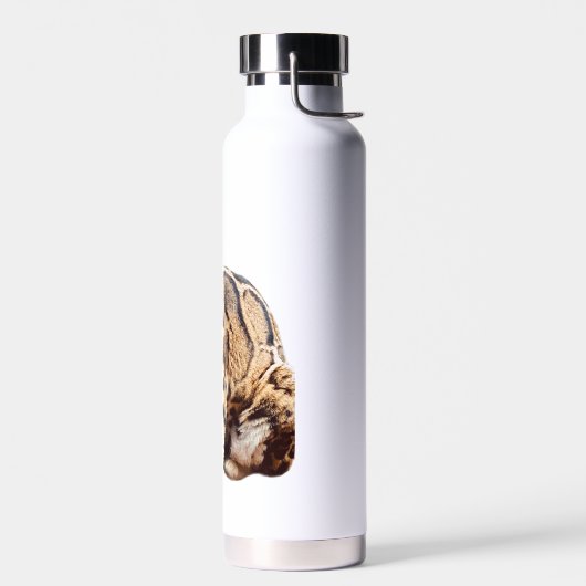 Dschungelkatzentier mit getrübter Leoparde Trinkflasche (Links)