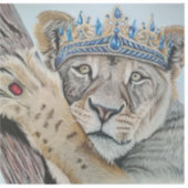 Dschungelkönigin Aufkleber (Vorderseite)