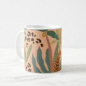 Dschungelleopardprint: Tiernahtloses Muster. Kaffeetasse (Vorderseite Links)